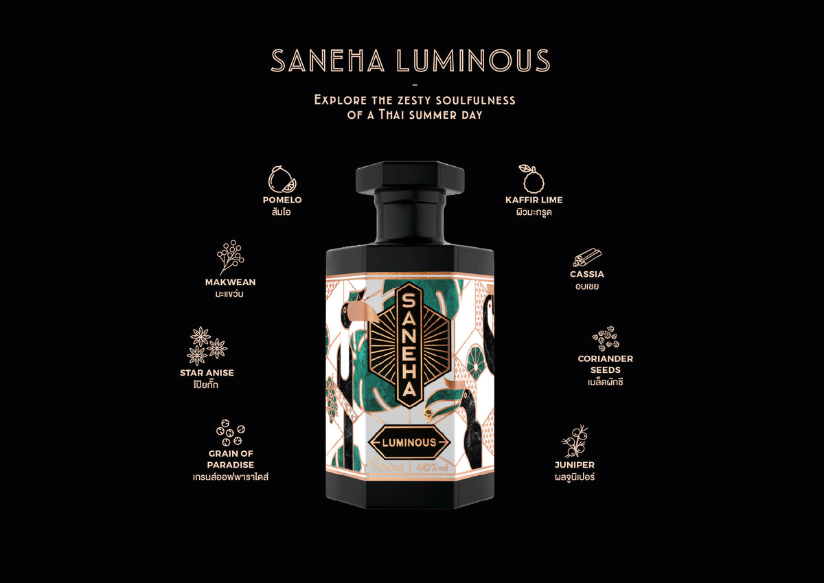 SANEHA LUMINOUS Gin - Bouteille de 70cl